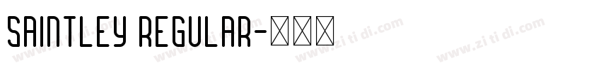 Saintley Regular字体转换